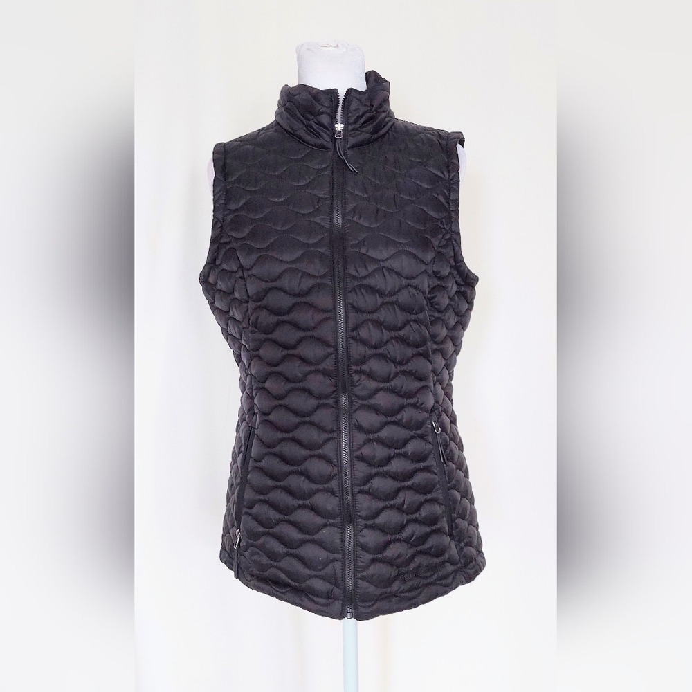 Free Country Chalet Quilted Vest Black Size Small